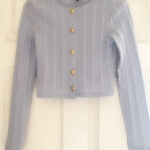 H&M Divided Light Blue Knit Sweater